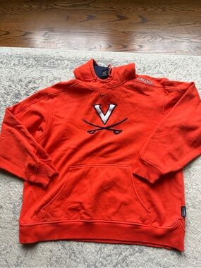 Nike Men’s Orange Virginia Cavaliers Pullover Sweatshirt